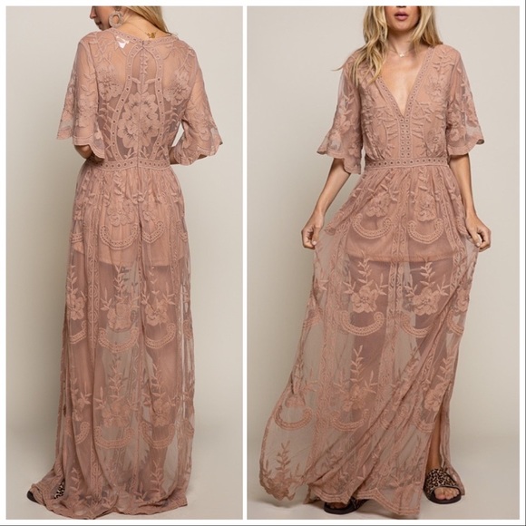 Strawberry Fields Hand-weaved Lace Dress - Picture 4 of 13